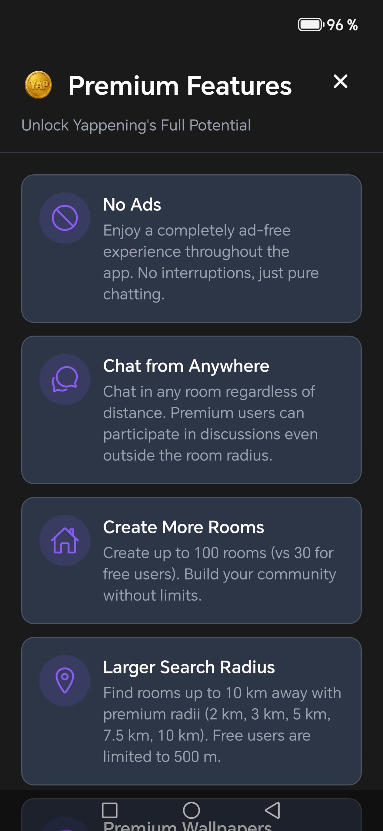 Premium Features